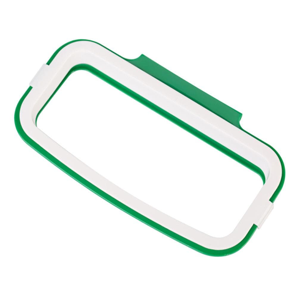 Holder Garbage Bag Rack Kitchen Cupboard Gadgets Portable Hanging Trash Bag Plastic Garbage Bag Storage Rack Rubbish Storage green