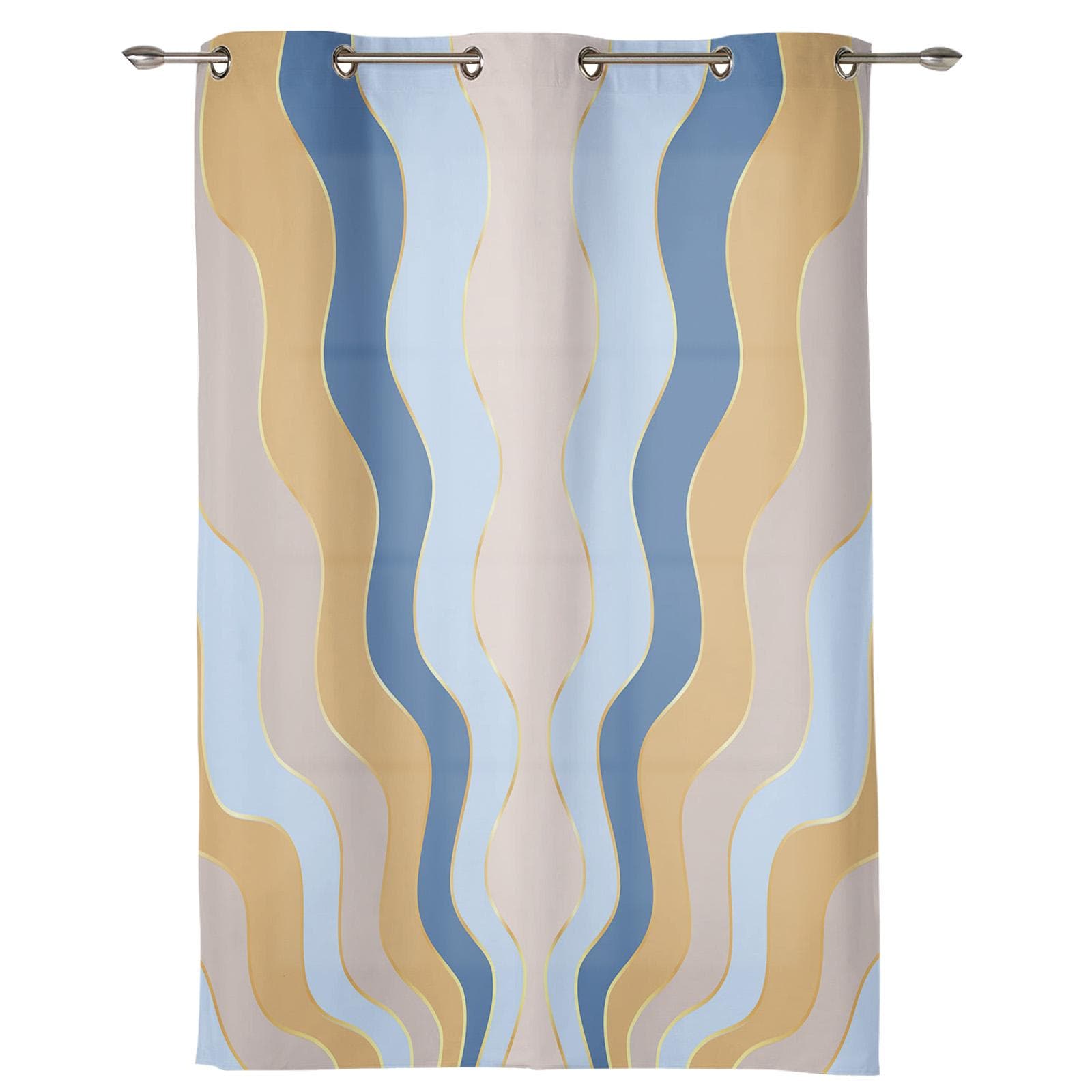 Autumn Watercolor Pumpkin Curtains for Bedroom Living Room Window Curtain Treatments Blinds Kitchen Home Decor Drapes 135W x 60H(cm) x1