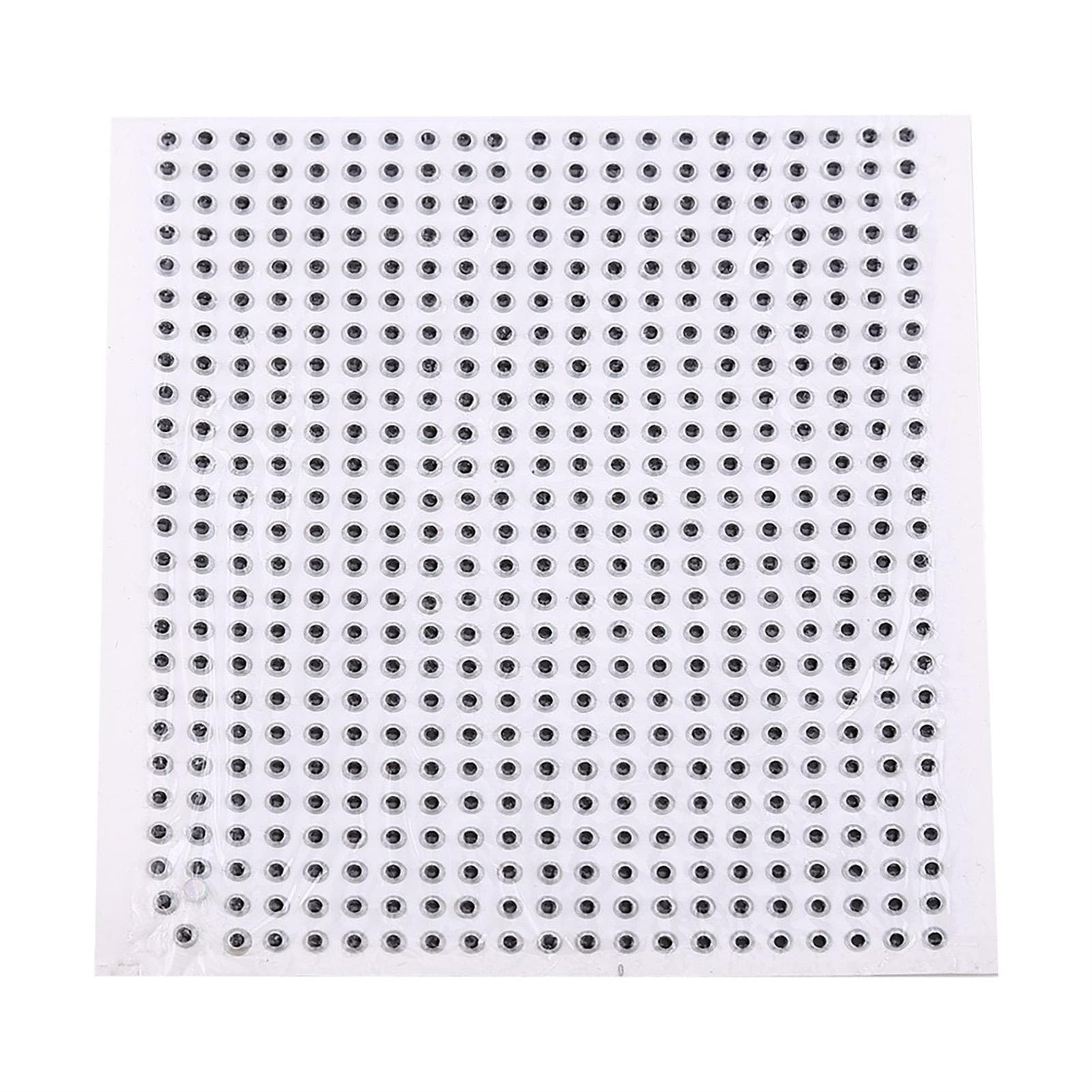 500pcs 3D Eyes Fly Tying Crafts Fishing Lure Eyes For DIY Baits Making (silver,5mm) 5mm silver