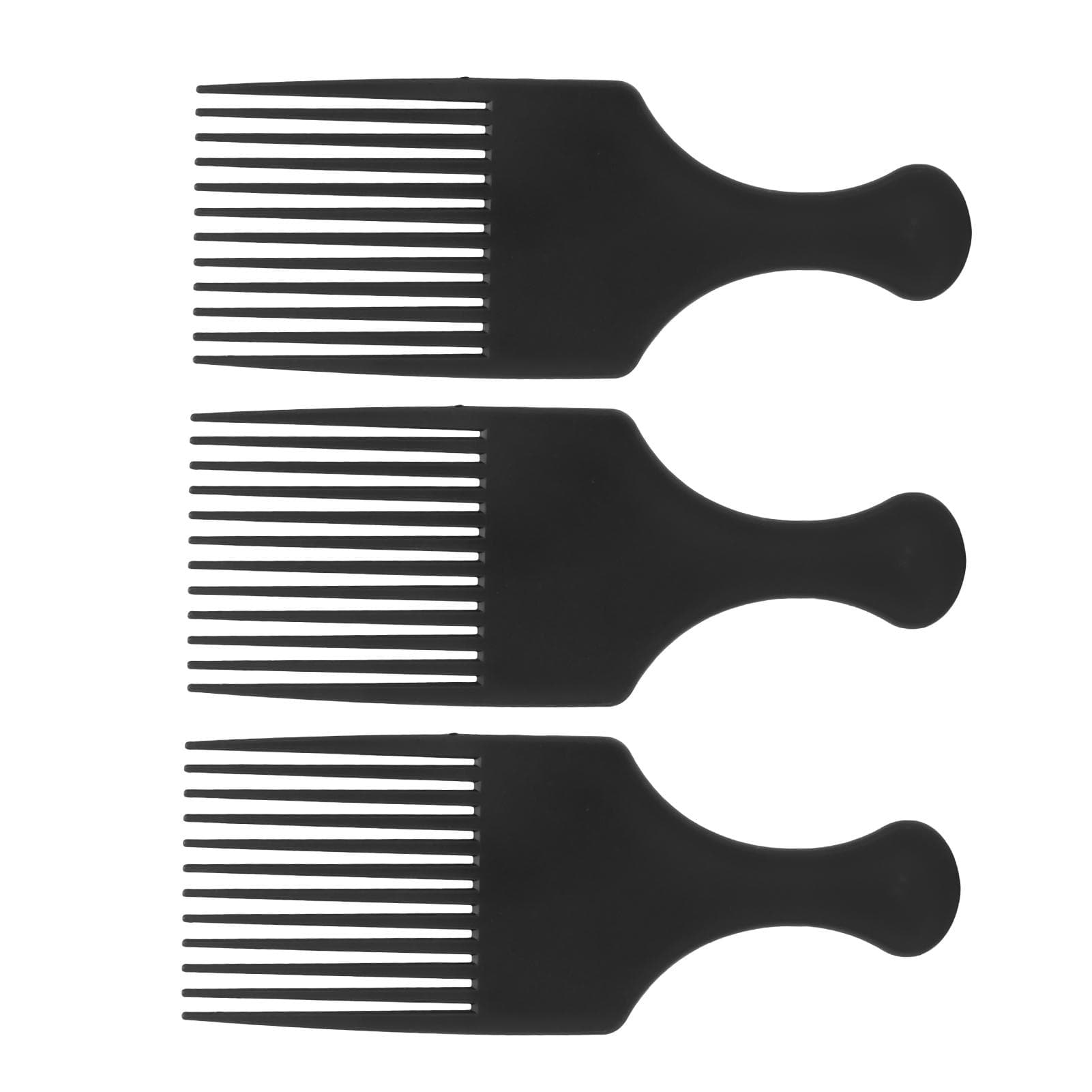3pcs Professional Hair Pick Portable Salon Barber Shop Afro Pick Comb Hair Styling Tool