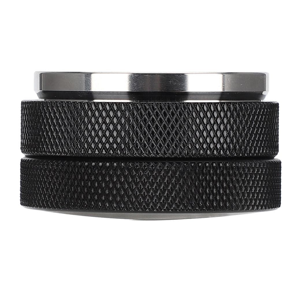 58mm Black Flat Base Stainless Steel Coffee Tamper Accessories for Home Coffee Shop