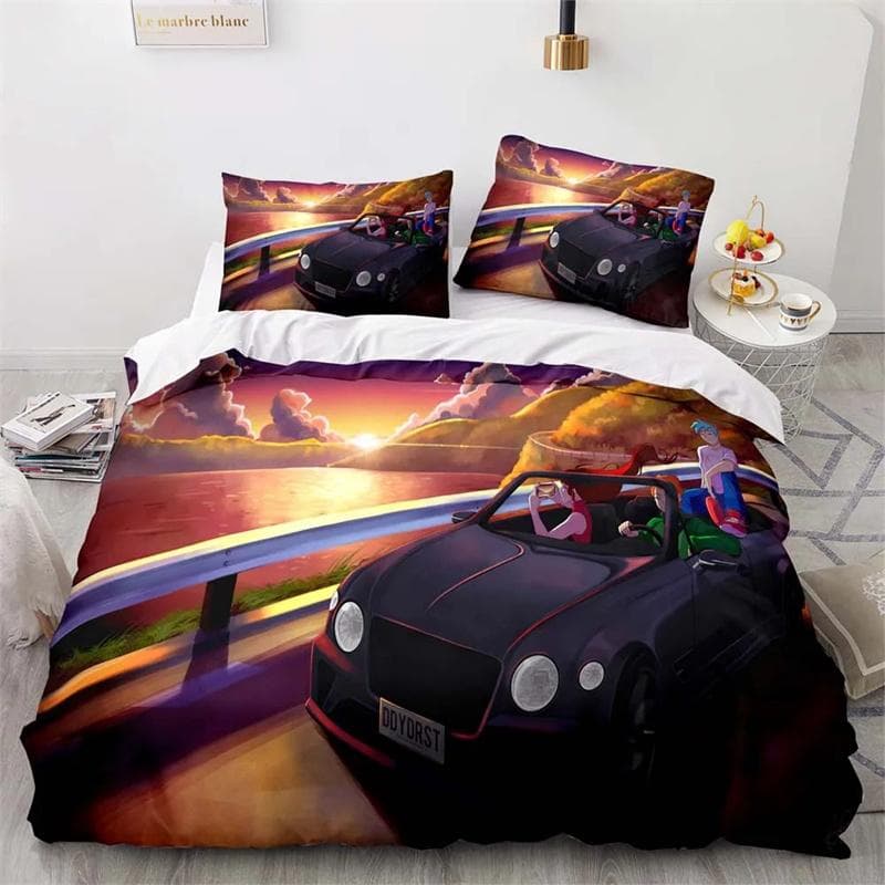 3D Printed Game Friday Night Funkin Bedding Set,Girls Boys Adult Single Twin Queen Size,Duvet Cover Pillowcase Bedding 135x200cm 2pcs