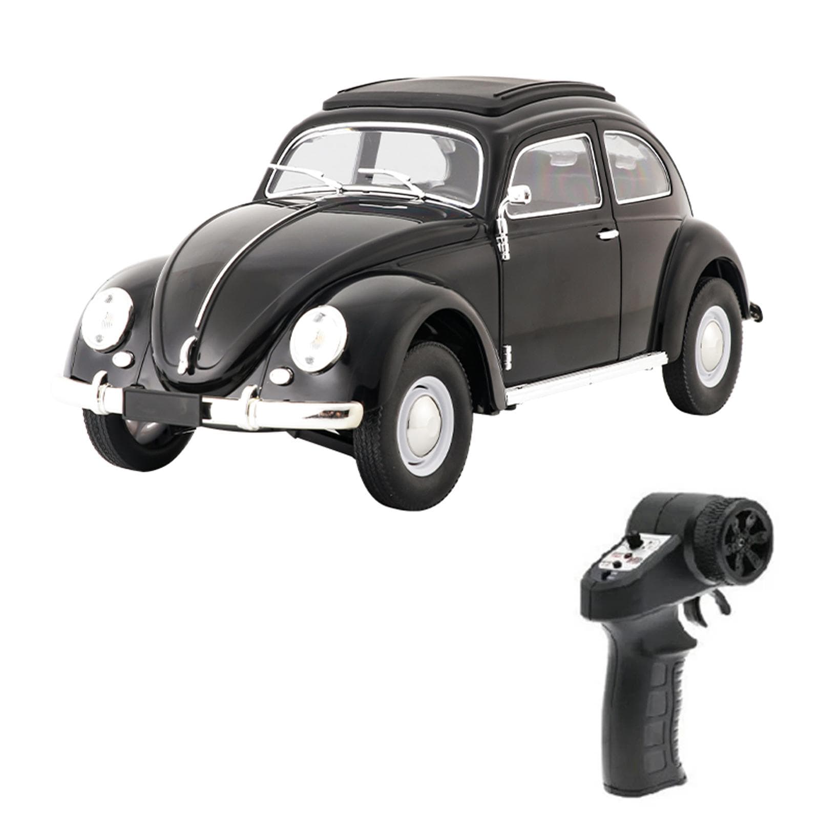 1:16 2.4GHz Remote Control Car 4CH Full-scale Car Toy Rear Wheel Drive LED High Beam 1950 Models 1