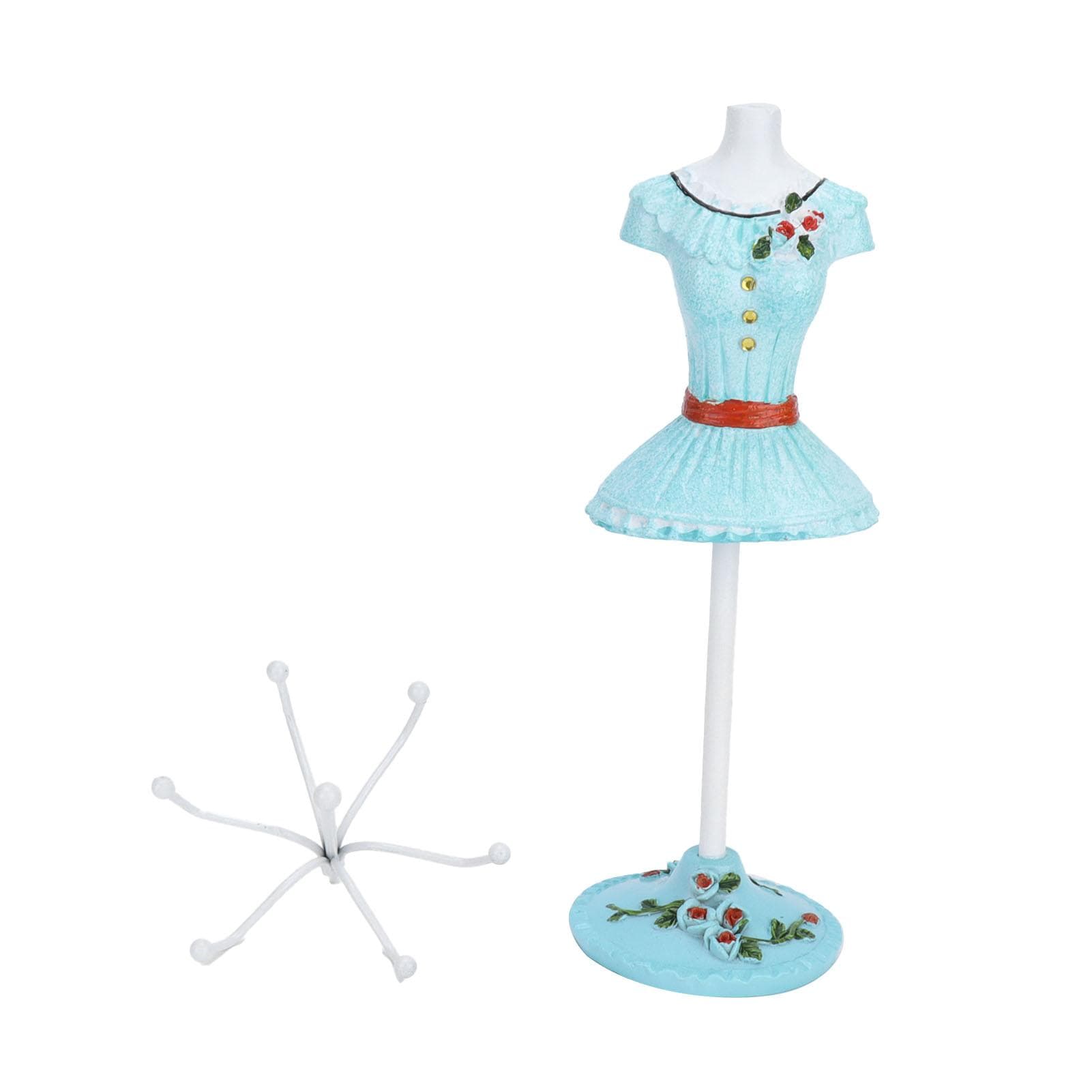 Lady Figure Necklace Stand Jewelry Organizer Display Stand Rotating Detachable Storage Rack3#