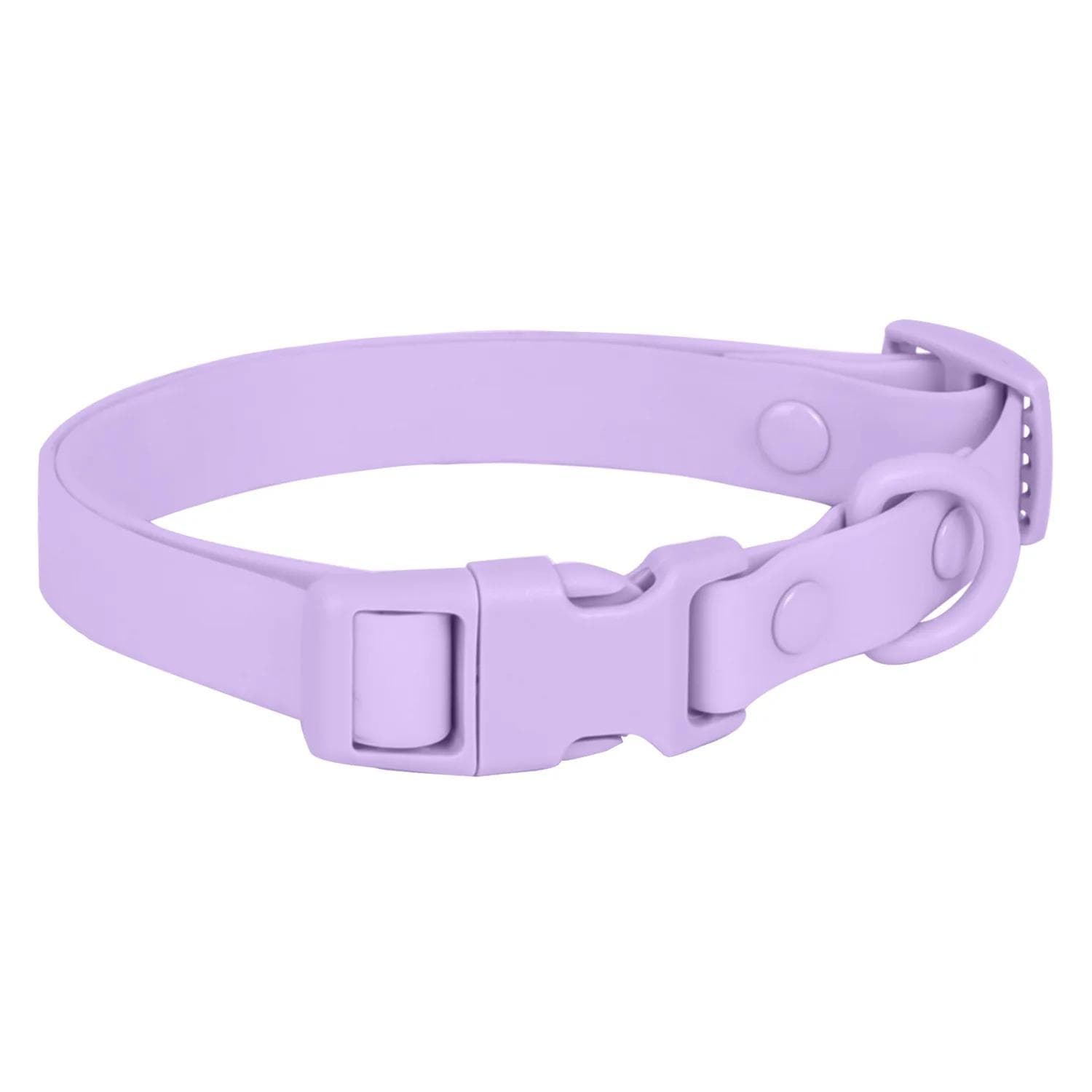 Macaron Color Cute Pet Cat Collar PVC Cat Collar Adjustable Small Collar For Puppies And Cats Pet Supplies purple