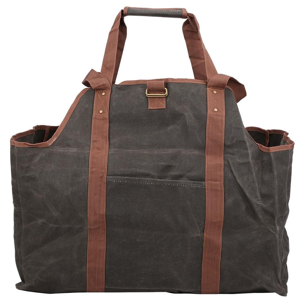 HighCapacity Waterproof Waxed Firewood Log Carrier Logging Tote Bag Fireplace Accessories