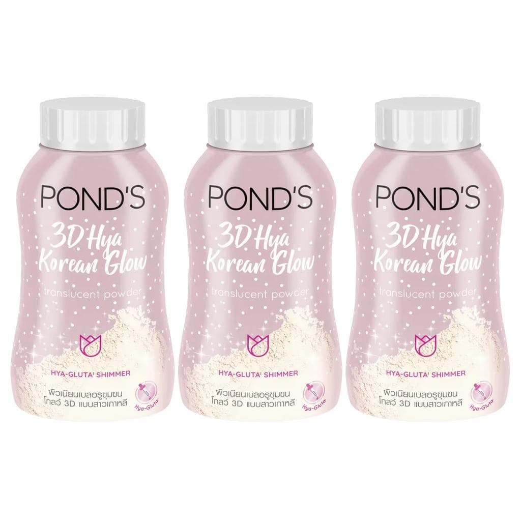 Pond's 3D Hya Korean Glow Translucent Powder 50 g. - Translucent Powder 50 g. x 3 pcs