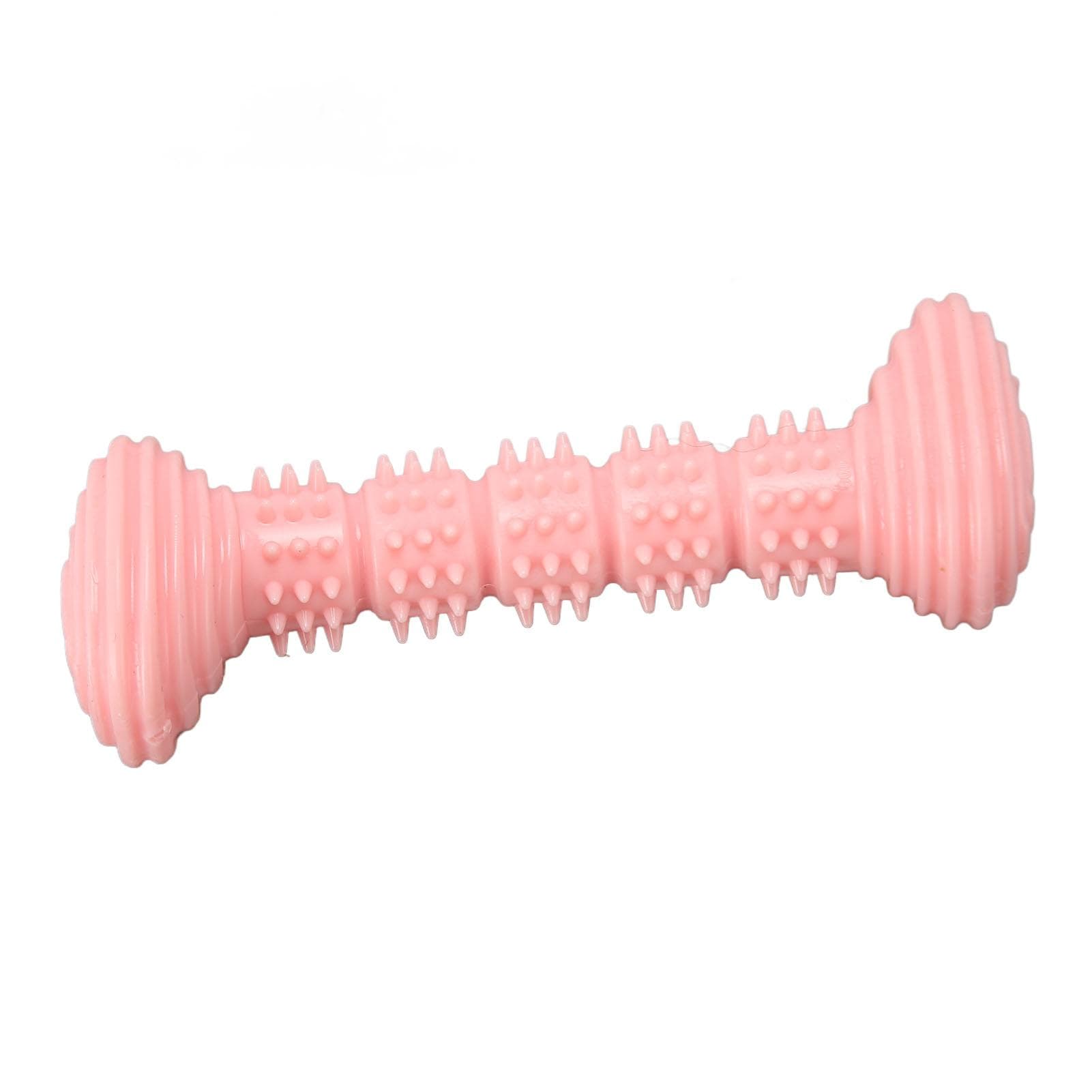Dog Rubber Chew Toys Cute Bone Shape Teeth Cleaning and Grinding Soft Puppy Teething Chew Toys for pink