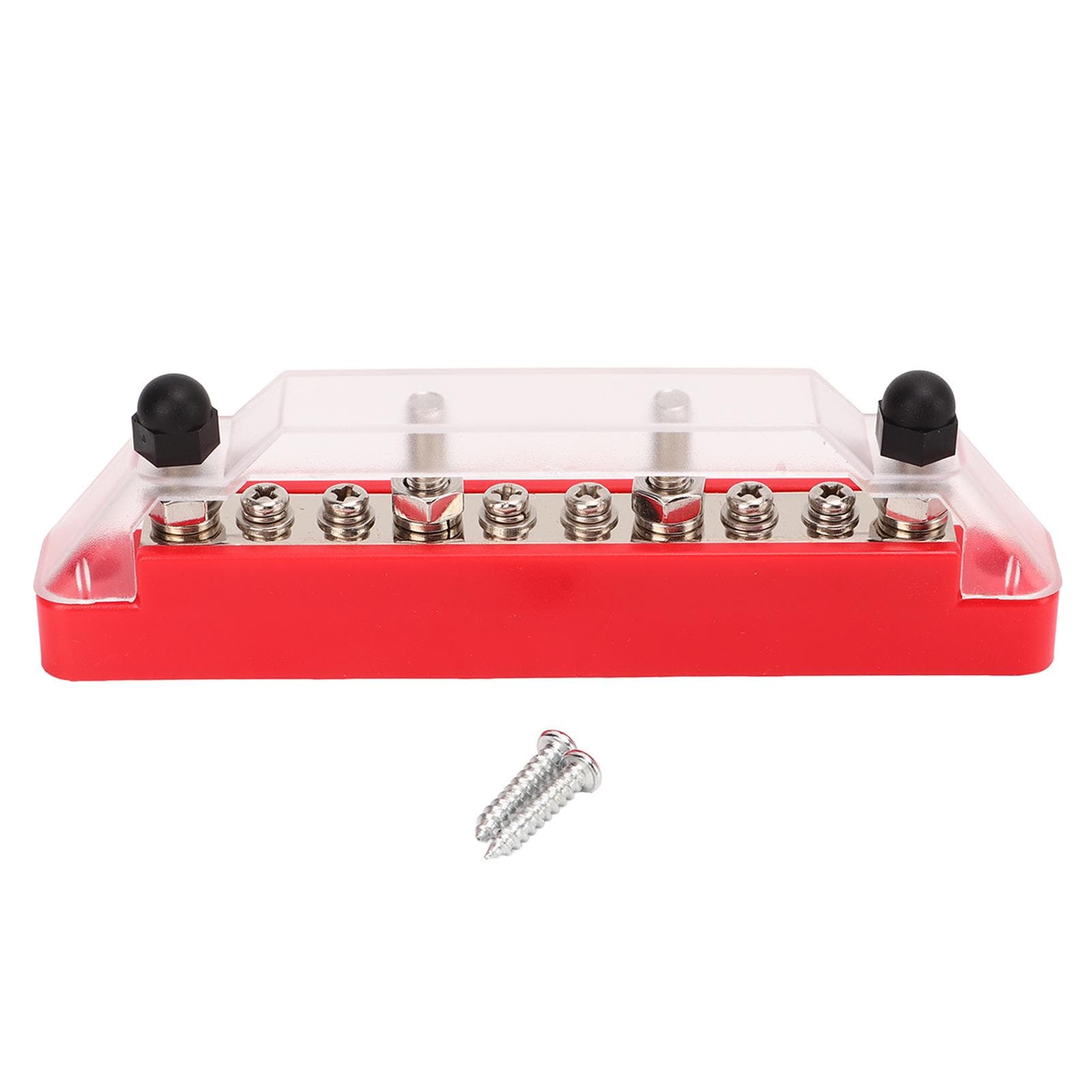 10 Way Power Distribution Block 4xM6 Terminal Studs 6xM4 Terminal Screws for Car Truck Yacht RV