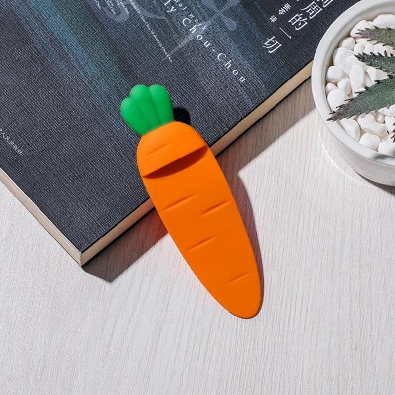 Cute Kawaii Carrot Bookmark Cartoon 3D Stereo Book Marks for Kids DIY Decoration Gift School Supplies Office Stationery orange