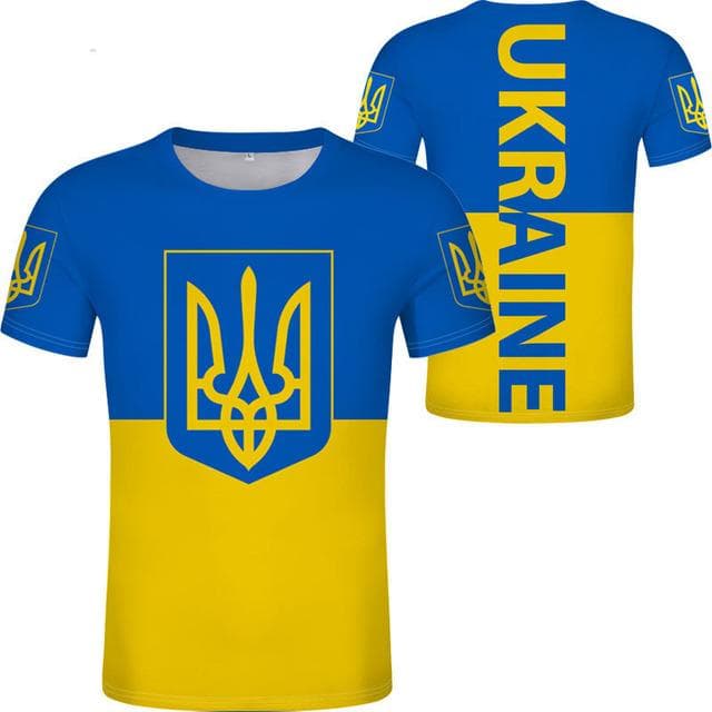 Latest Ukraine T-shirt For Men Women 3D Clothing Print Ukr Tryzub Short Sleeve Tshirt Casual Simple Type Ukrainian Flag Clothing L