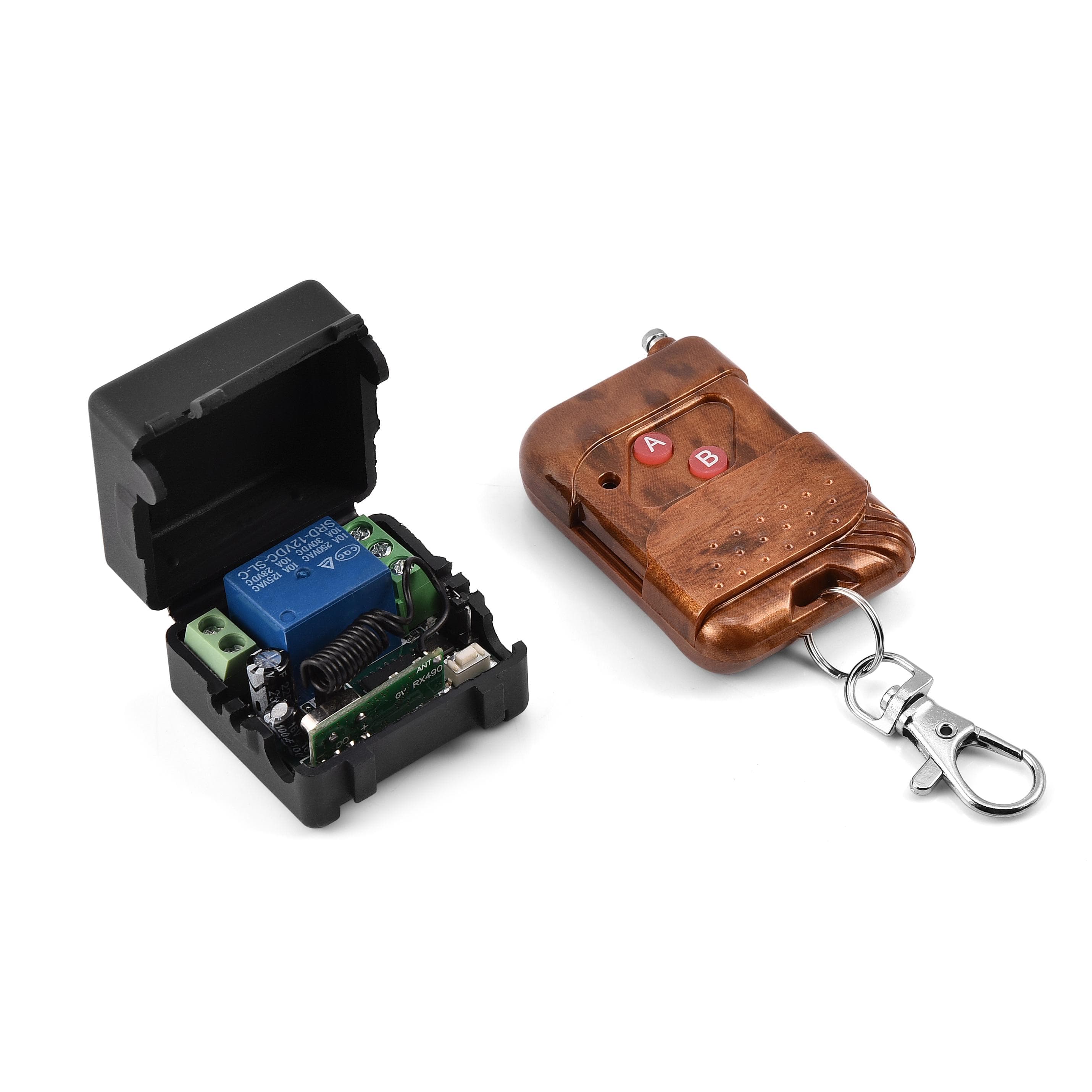 DC 12V 10A Single Channel Relay RF Wireless Switch Receiver Remote Control Transmitter