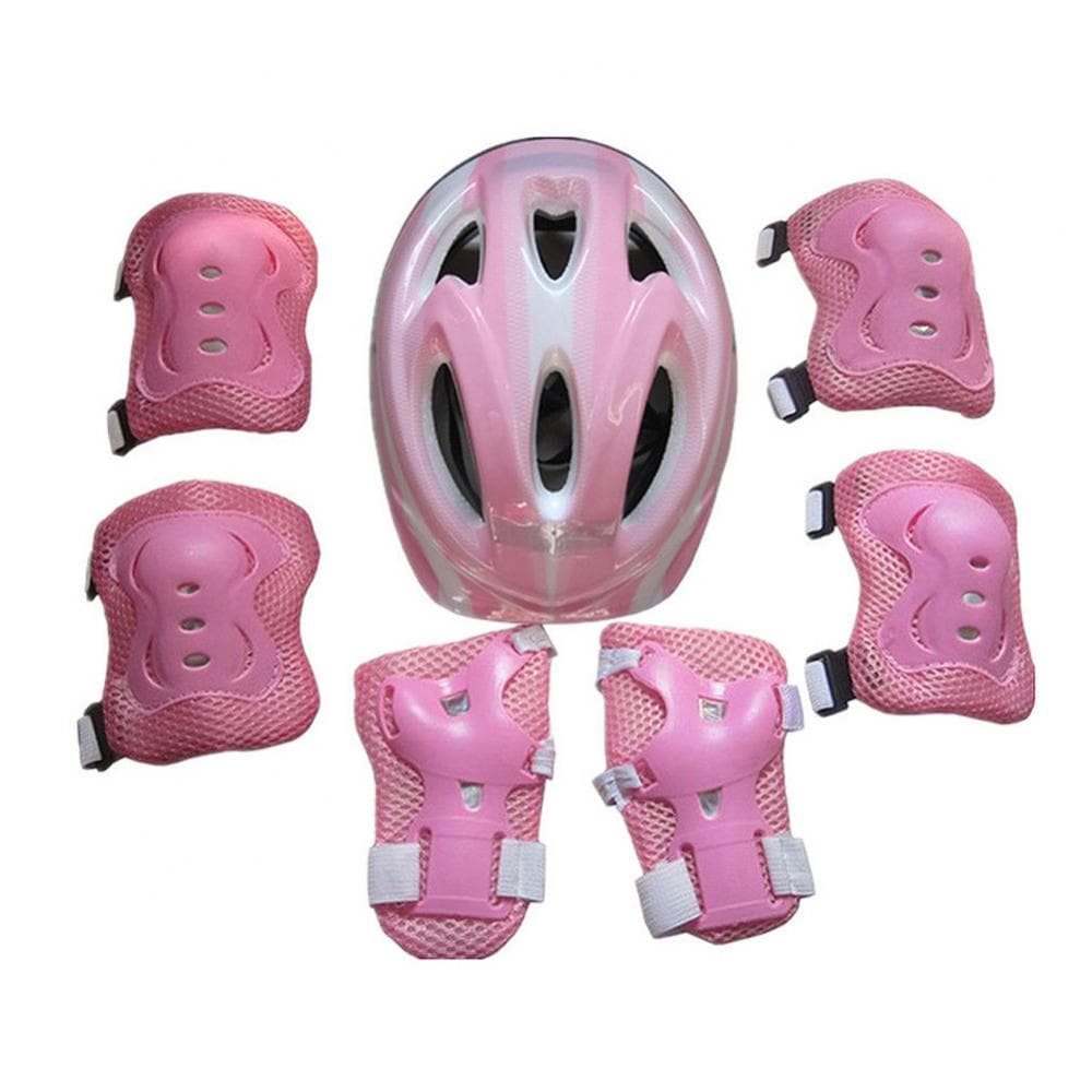 Bicycle Helmet Kids Children Roller Skates Bike Safety Helmet Knee Elbow Wrist Guard Pad Set Cycling Equipment CHINA