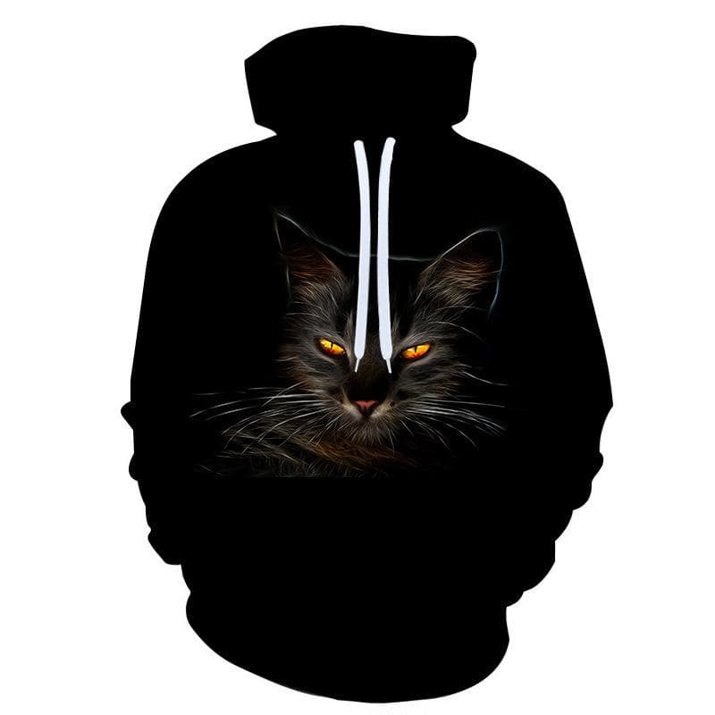 New Fashion Cat Hoodies 3D Animal Cat Printed Hoodie Casual Men Women Hooded Pullovers 5XL
