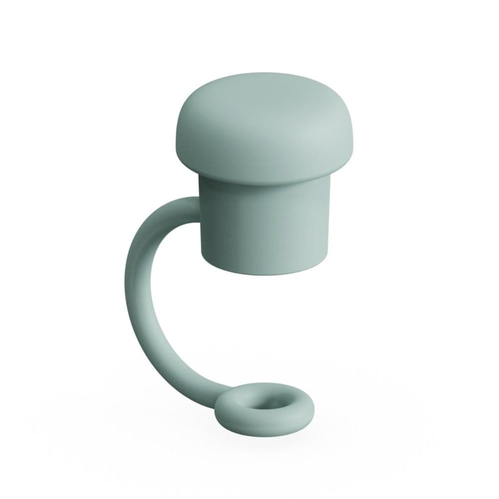 Splash Proof Straw Plug Reusable Straw Tips Lids Silicone Straw Cover for Stanley for 6-10mm Straws green