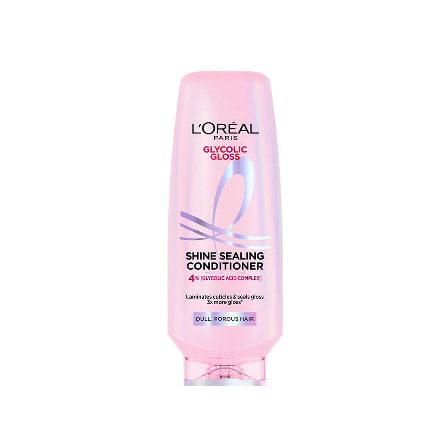 L'Oreal Paris Floral Glycolic Gloss Shine Sealing Conditioner, Powered By 4% Glycolic Acid, For Dull Hair, 175ml
