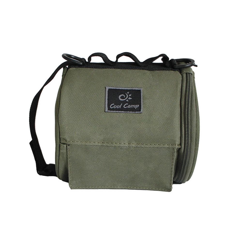 Outdoor Roll Paper Bag Hanging Toilet Paper Holder Multi-functional Tissue Holder for Camping Hiking army green