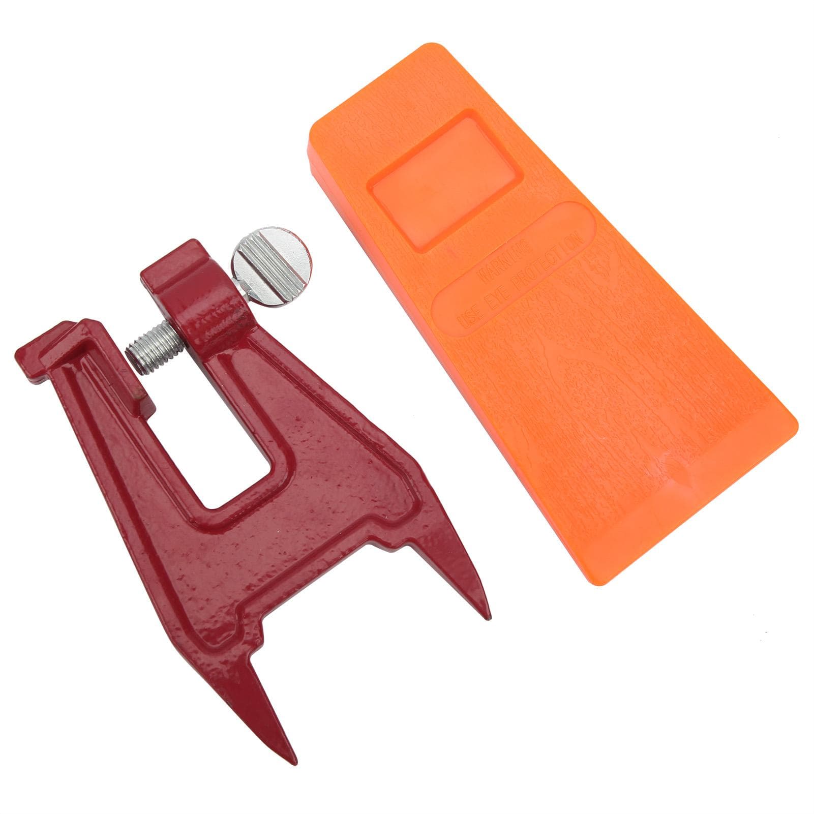 5.5in Orange Felling Wedge Logging Tree Cutting Wedge with Guide Plate Bracket Accessories