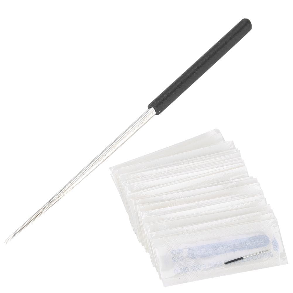 50pcs Lengthened Tattoo Needle Microblading Fast Coloring Eyebrow Tattoo Needle Accessory5RS