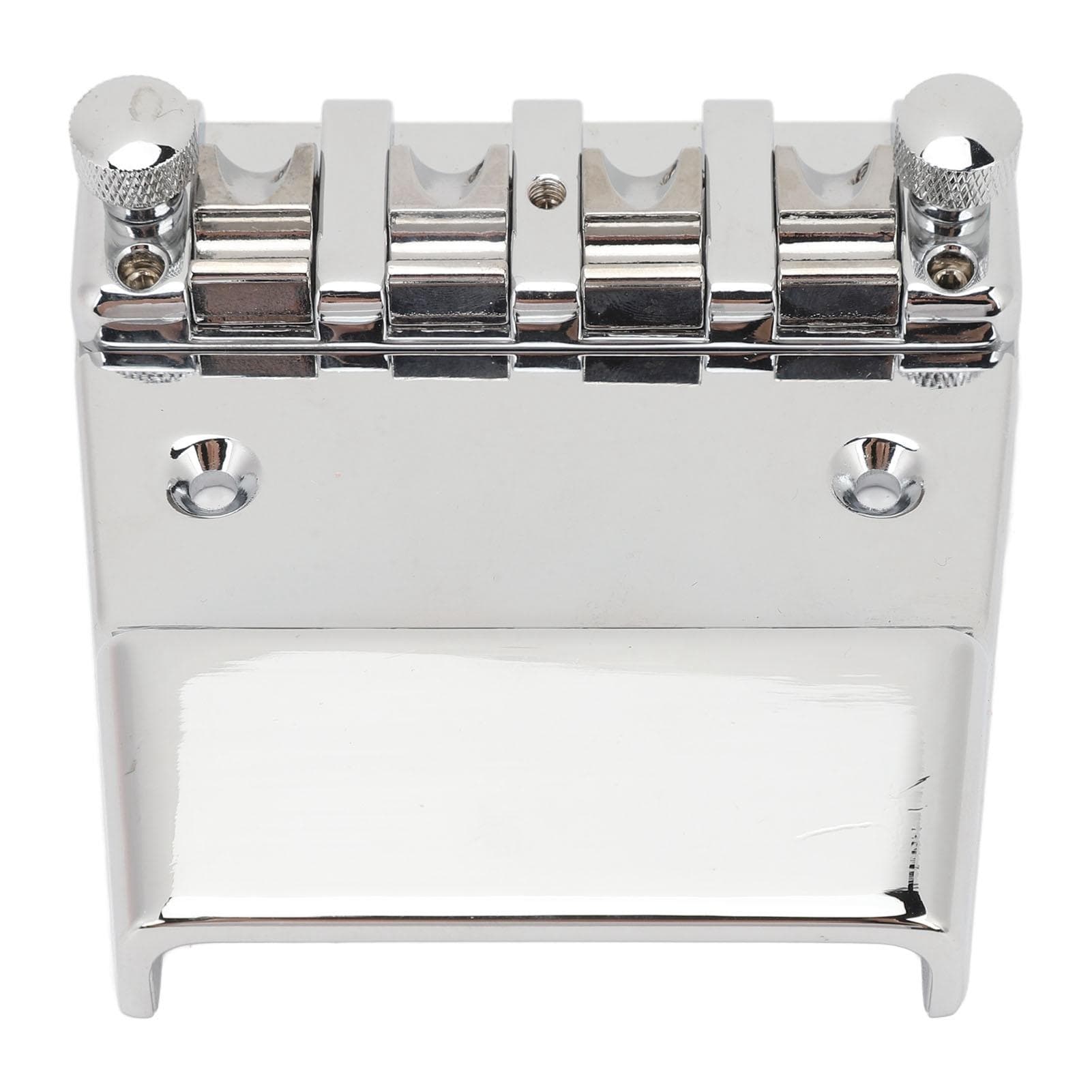 Electric Bass Bridge Replacement 4 Strings Height Adjustable Zinc Alloy Roller String Saddle Bass