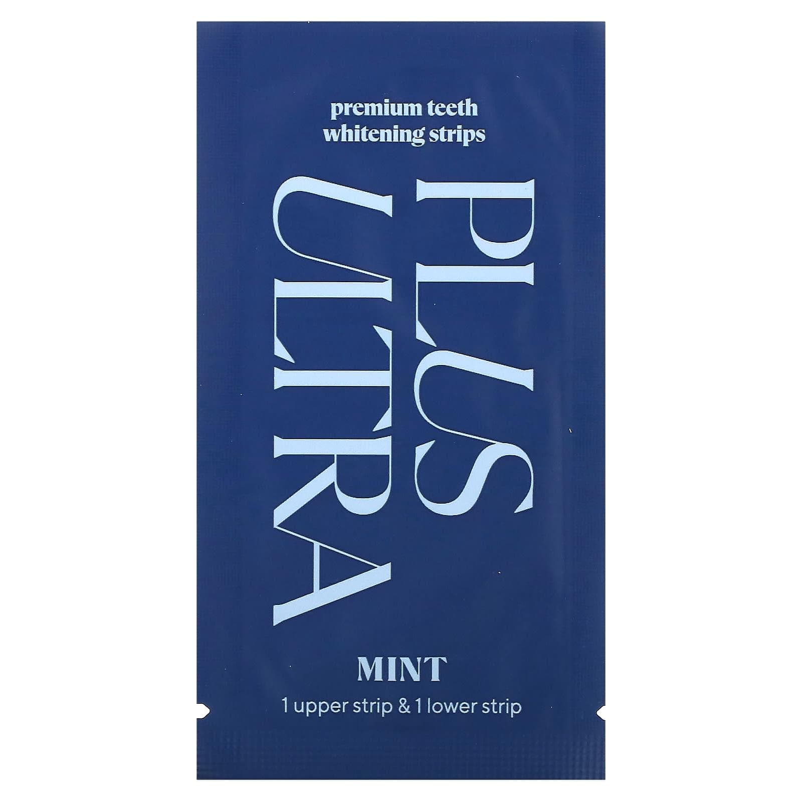 Plus Ultra, Premium Teeth Whitening Strips, Mint, 14 Pack