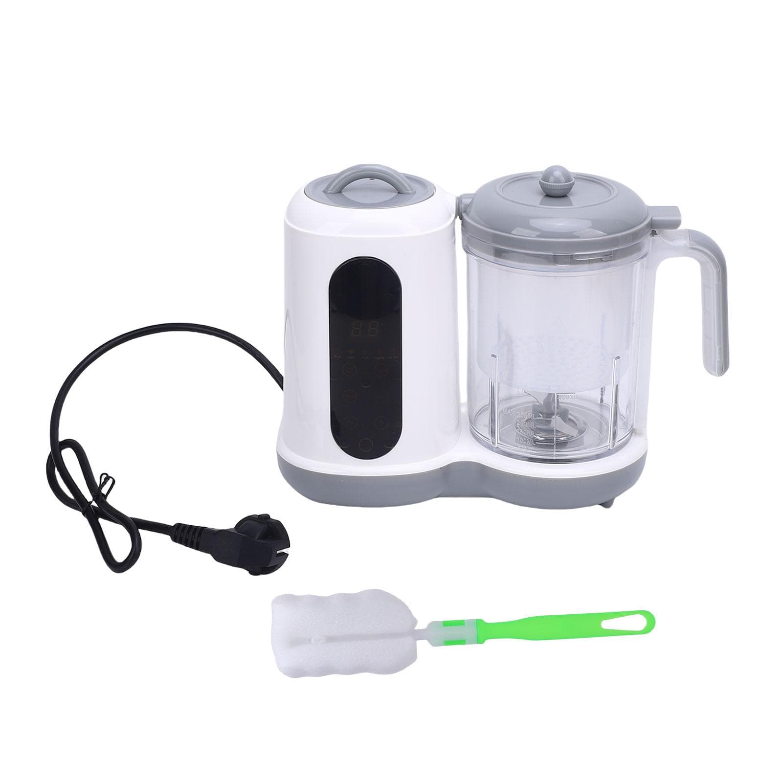 Baby Food Maker Auto Cooking Grinding Baby Steamer and Blender with Timer Large Capacity EU Plug L(for 6.5-9kg)