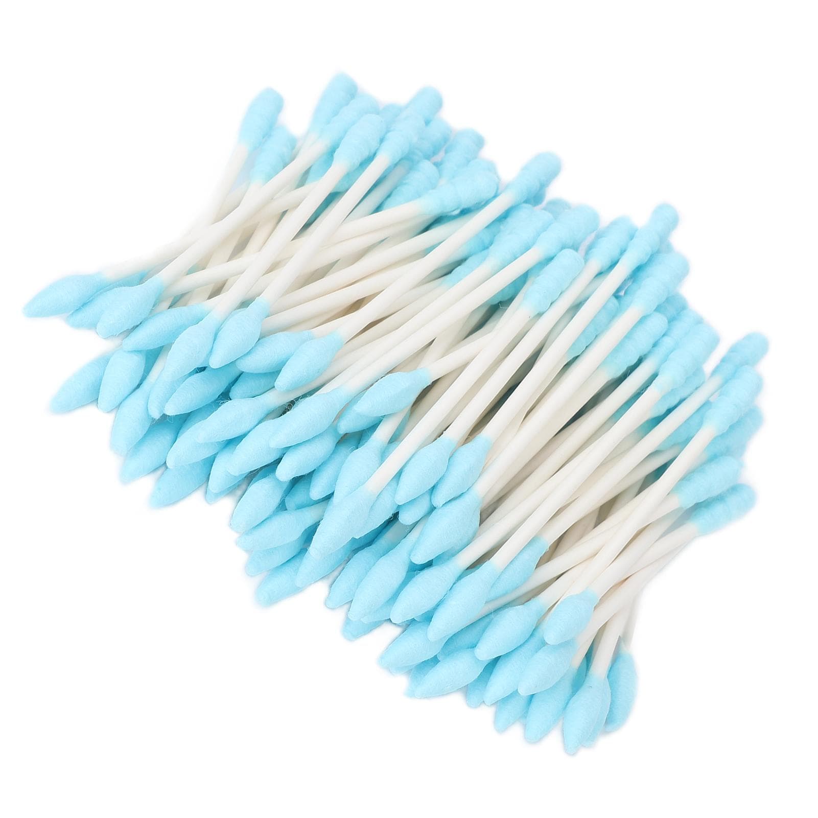 100pcs Makeup Double Tip Swab Disposable Colorful Double Precision Tips Cotton Swabs Cosmetic Swab blue