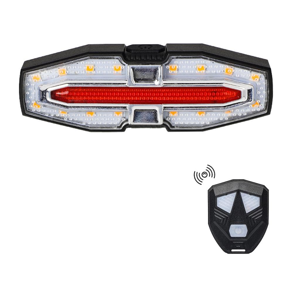 Bike TailLight Compact Size Night Cycling Light Dual-Color Bicycle Tail Light RainProof Bike Rear silver