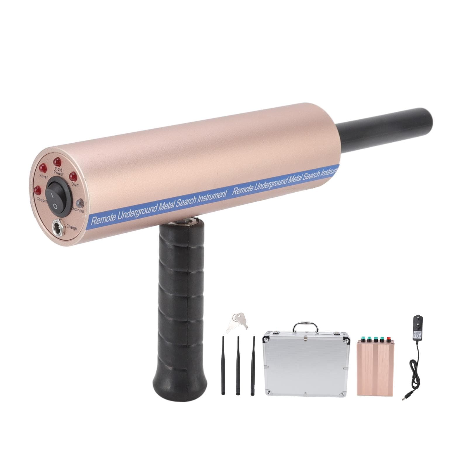 Metal Detector Detective 1200m Long Range 25m Depth 3 Antenna AKS Underground Gold Finder for