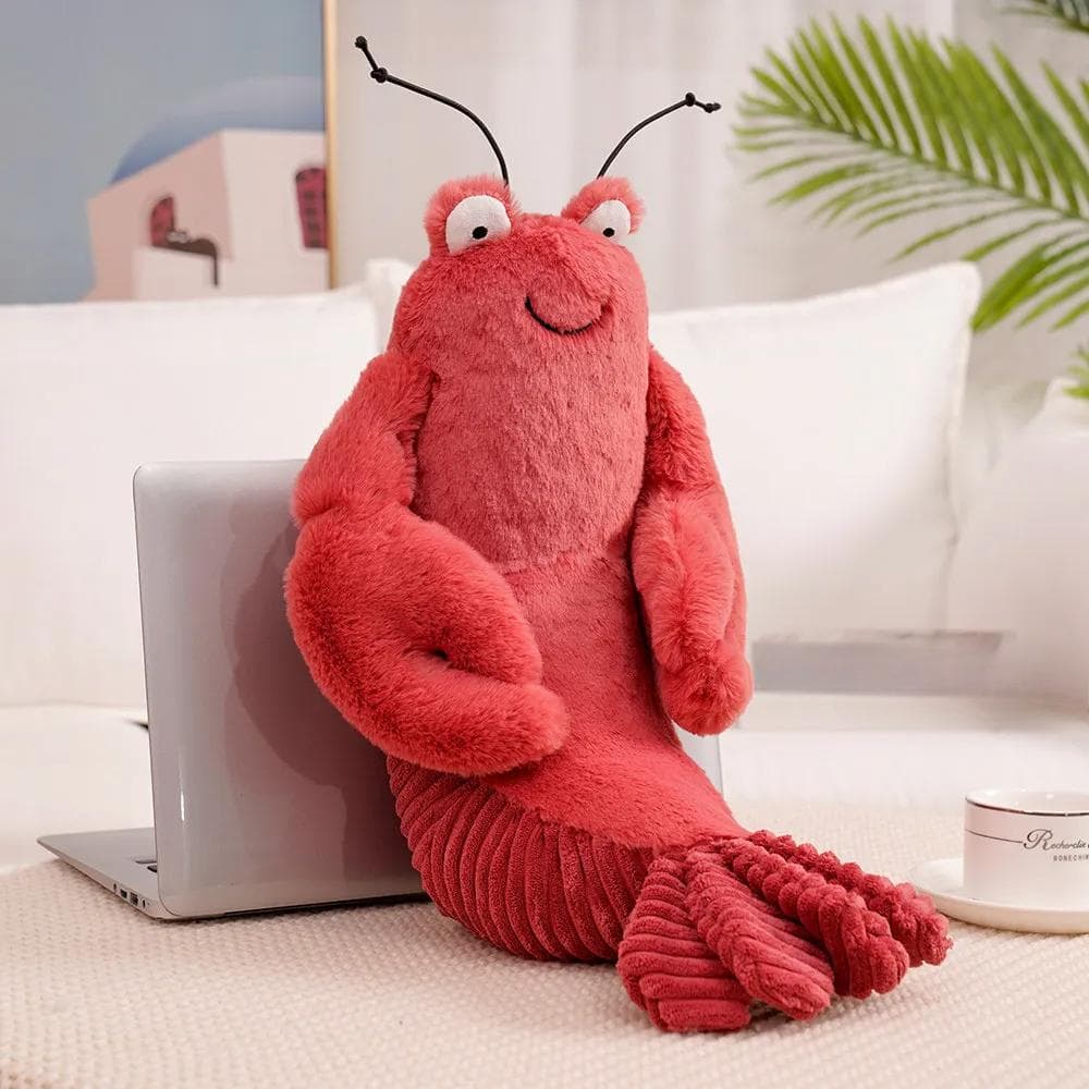 Crab Lobster Plush Lobster Toy Cute Shrimp Doll Stuffed Soft Animal Comfort Doll Crab Toy Children's Birthday Gift 22cm
