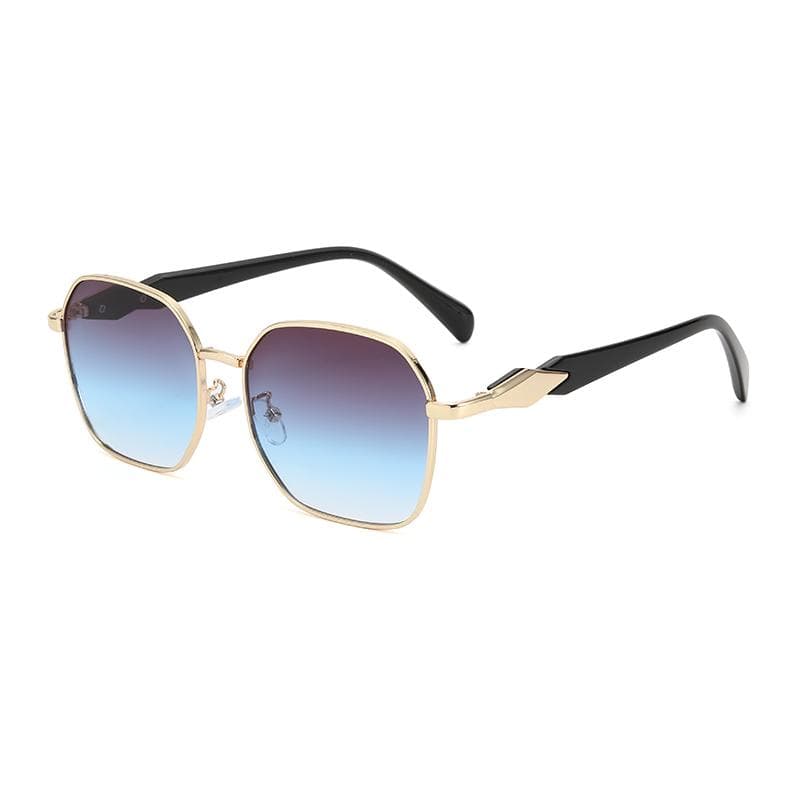 New Retro Sunglasses Women Men Polygonal Metal Frame Luxury Designer UV400 Sun Glasses Fashion
