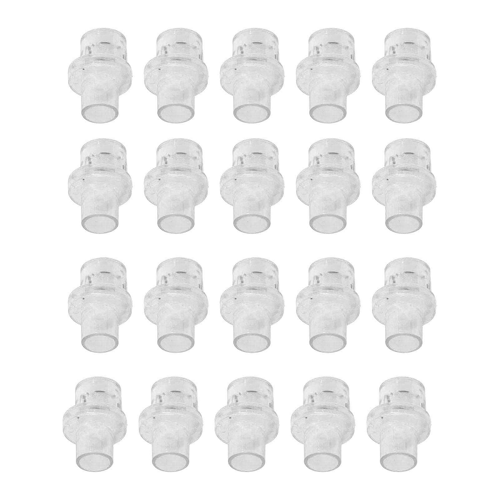 20pcs Professional Cardiopulmonary Resuscitation Face Shield Replacement One Way Valve Accessory transparent