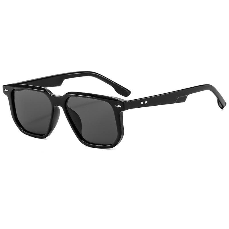 New Square Men Sunglasses UV400 Retro Rivets Fashion Shades Women Luxury Green Leopard Sun Glasses as picture
