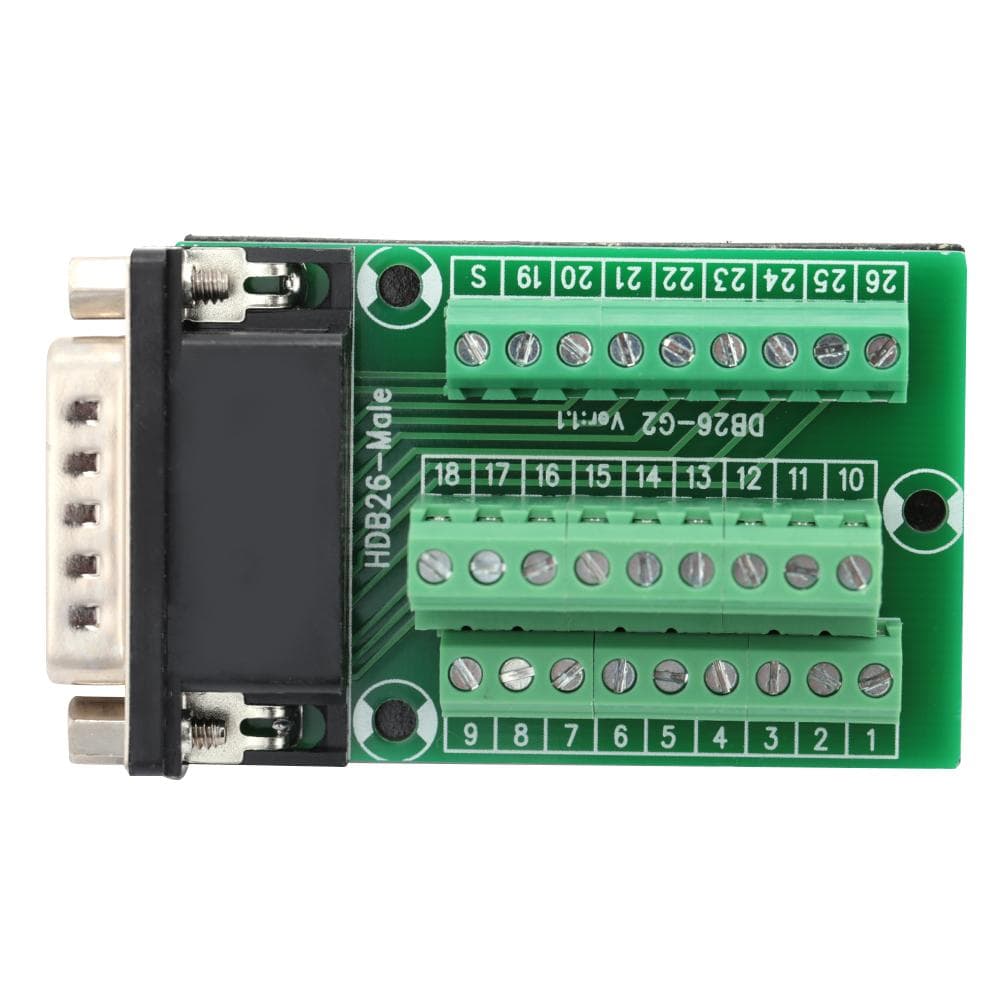 DB26 DB26G201 Male Adapter to PCB Terminal Signals Module Breakout Board Connector