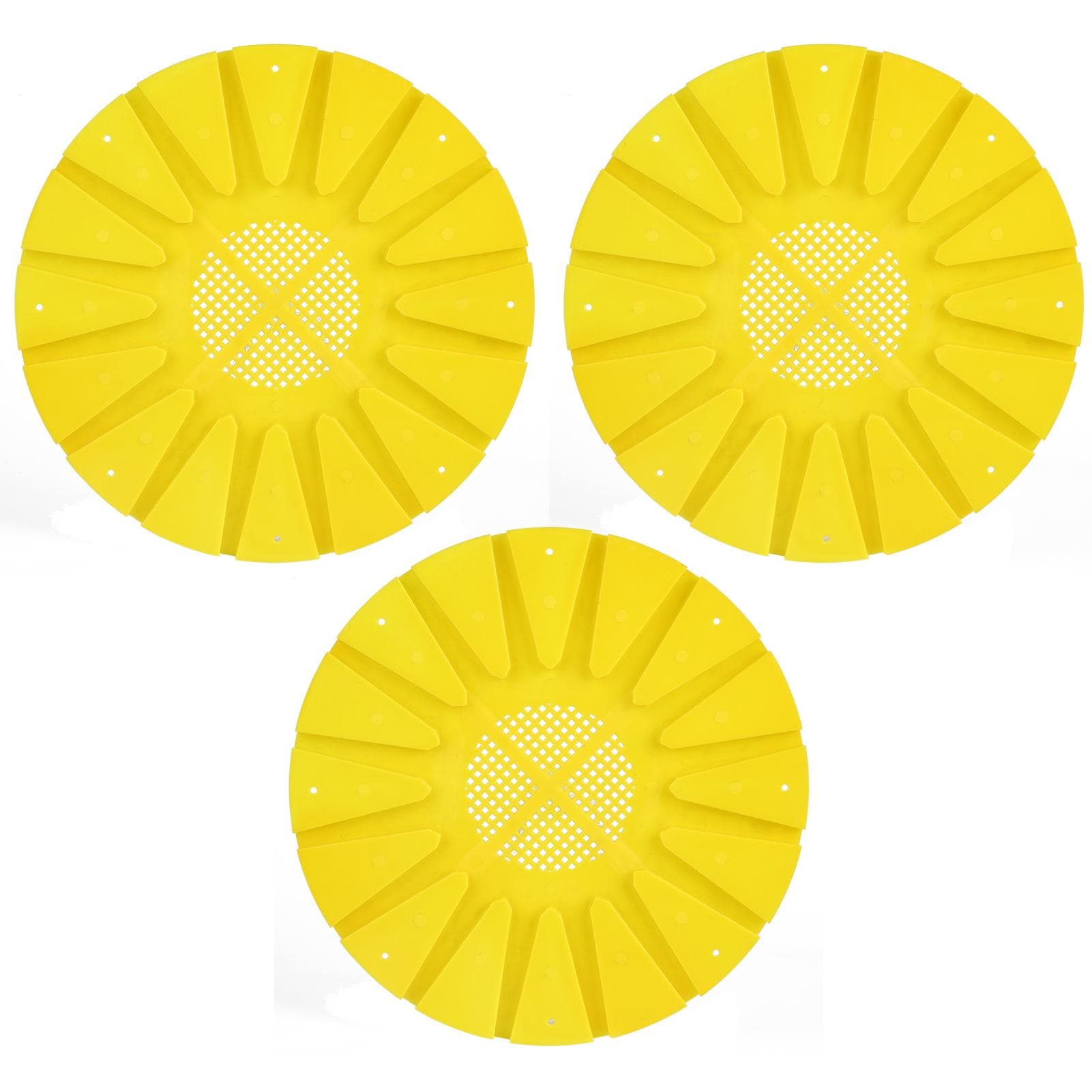 3Pcs Beehive Boor Exit Disc 16 Way Round AntiRunning Escape Plate Beekeeping Tool