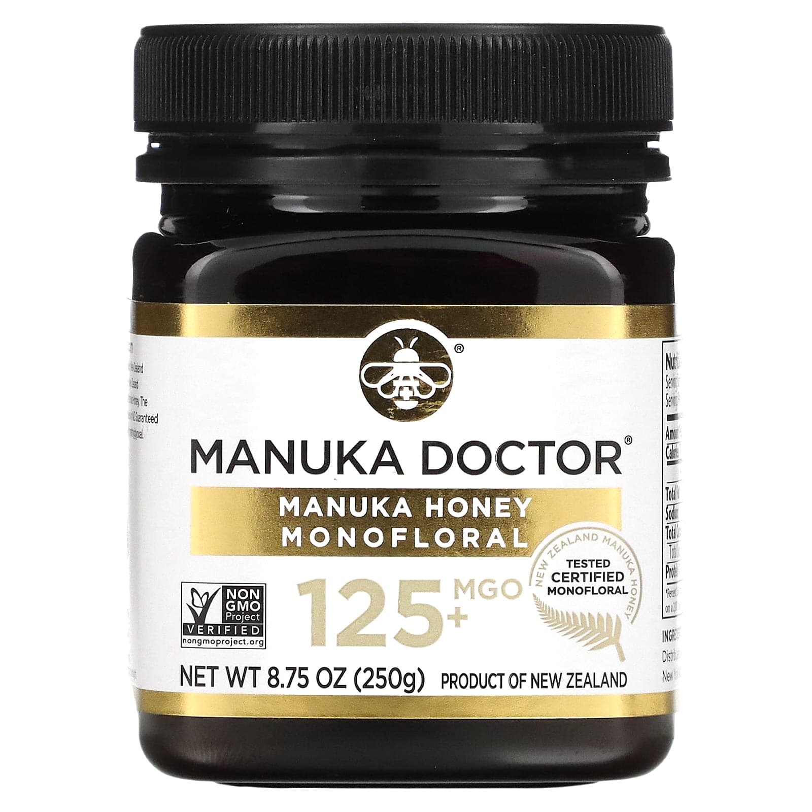 Manuka Doctor, Manuka Honey, Single Flower Honey, MGO 125+, 8.75 oz (250 g)