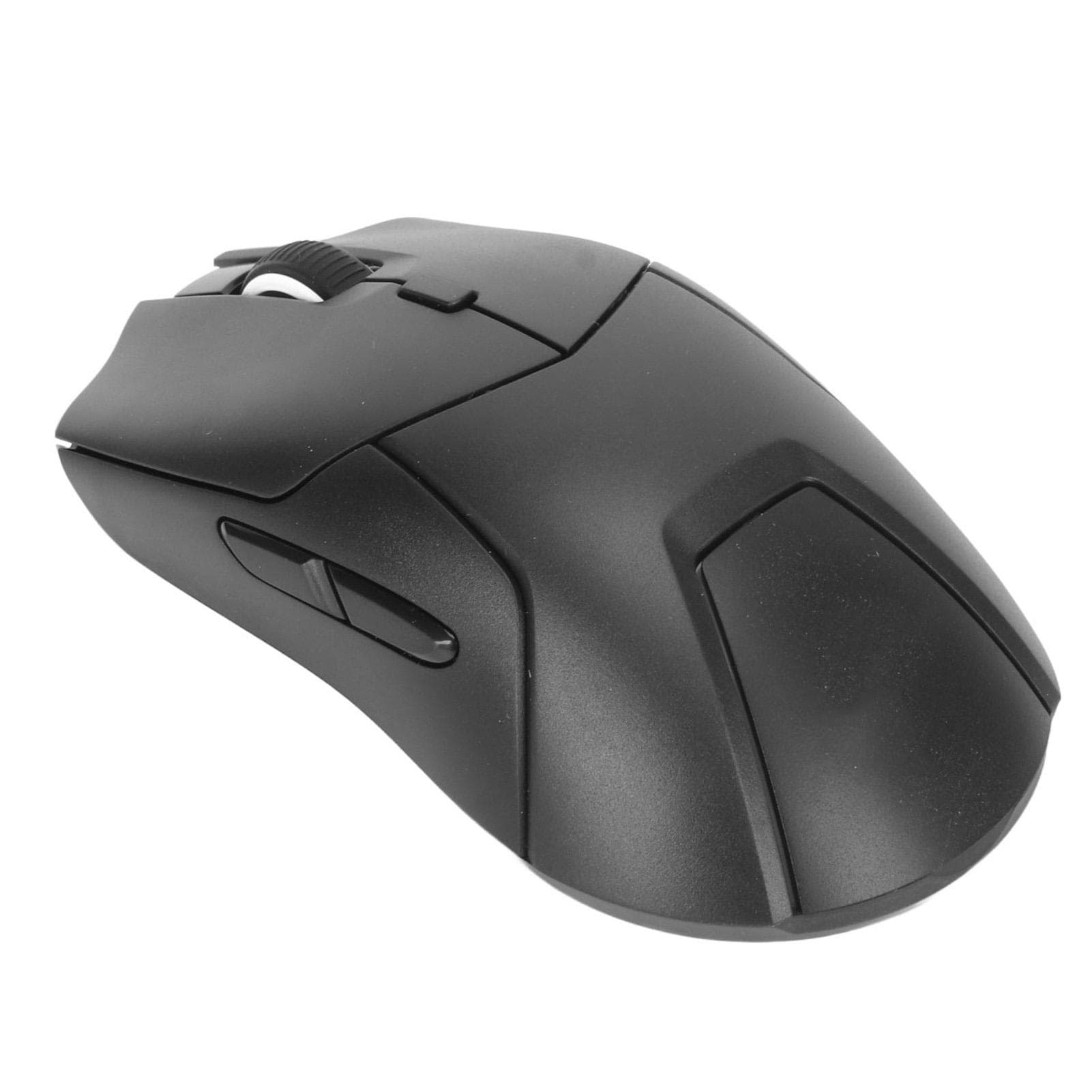 Wireless Mouse Triple Mode 1000 to 4000 DPI Silent Click Ergonomic Adjustable Volume Office Mouse black