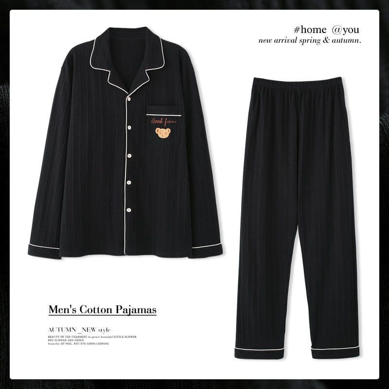 New Long-sleeved Pajamas Set for Women, Spring and Autumn Pure Cotton Pajamas, Korean Style Large Size Home Wear Pajamas 3XL