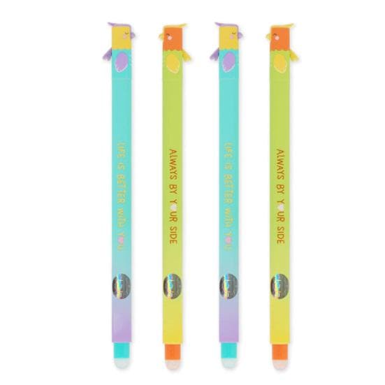 Erasable Pen Set Valentine's Day 2026 Gel Pens Smooth Writing Reusable Thermal Ink Holiday Card Pen for Love Cards Holiday Gifts 4pcs