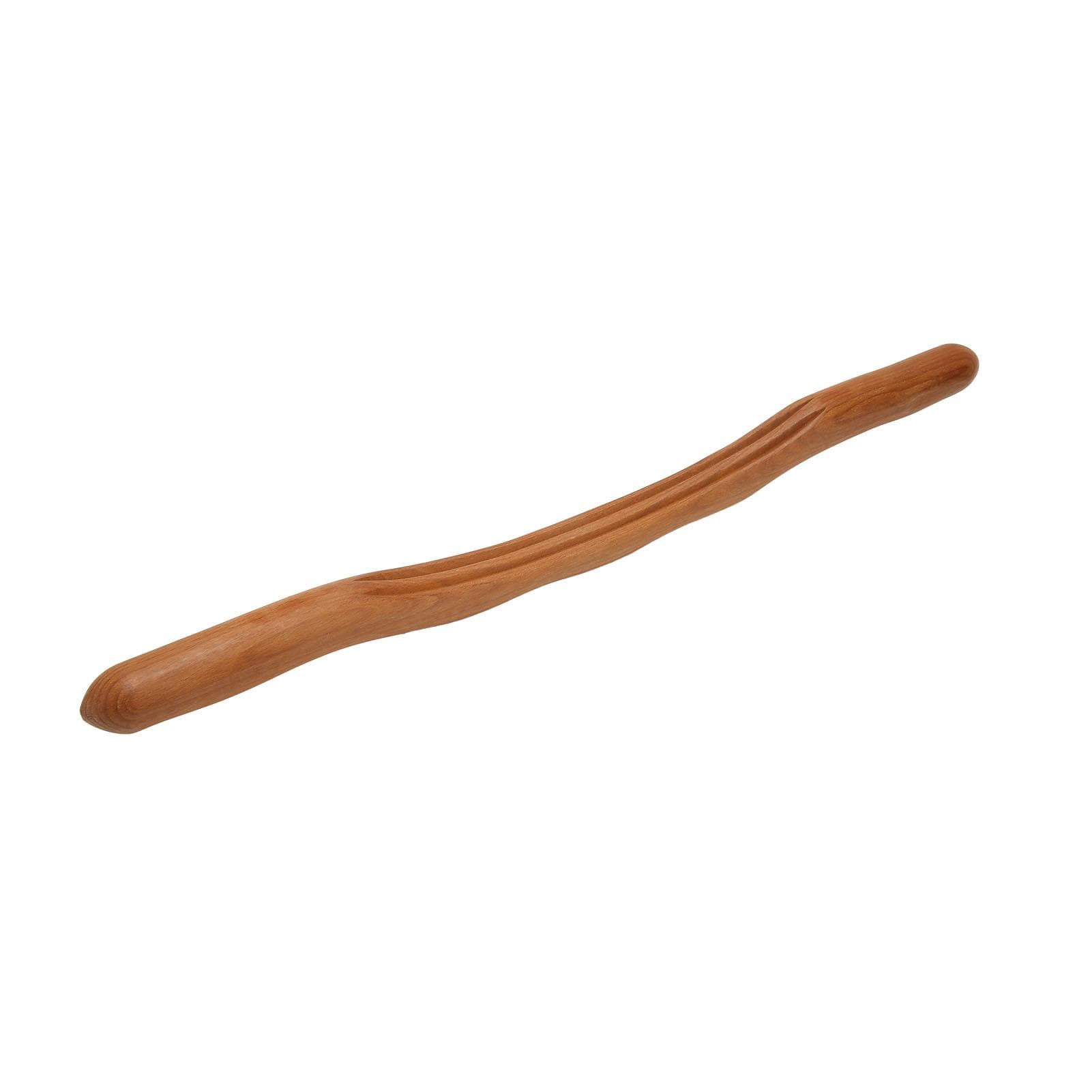 Wooden Scraping Stick 3 Grooves Ergonomic Skid Resistance Carbonized Beech Wood Gua Sha Stick