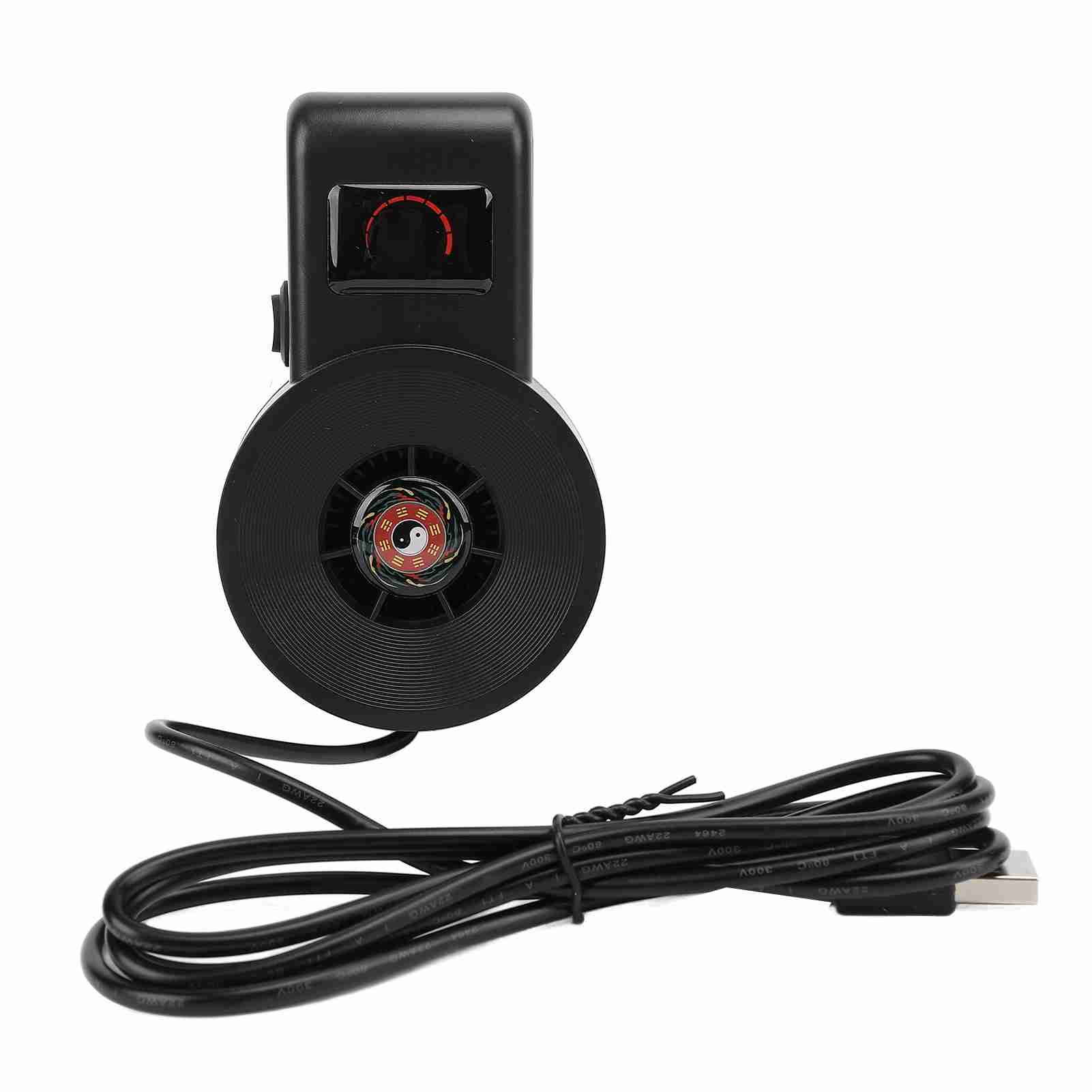 Aquarium Cooling Fan USB Connection Quiet Running Space Saving Fish Tank Cooler Fan for All Seasons black