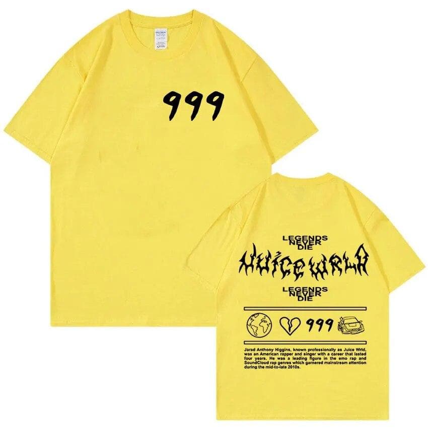 Rapper Juice Wrld 999 2023 Graphic T-Shirt Unisex WoUnisex Fashion Cotton Oversized T-shirts Hip Hop Vintage Gothic T Shirt Streetwear S