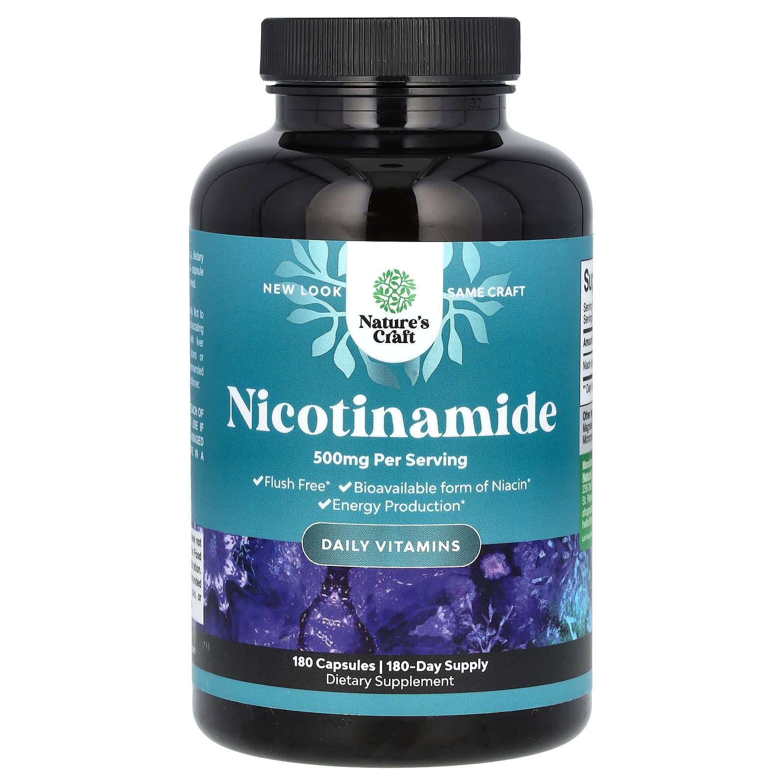Nature's Craft, Niacinamide, 500 mg, 180 capsules