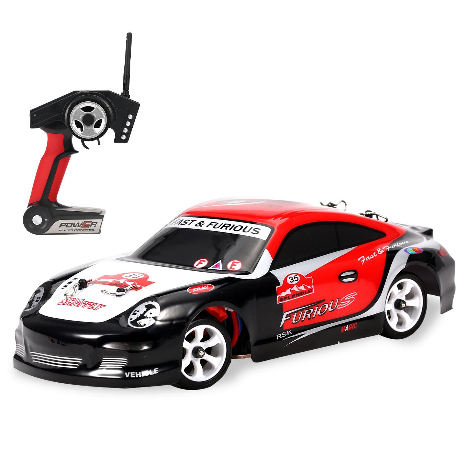WLtoys K969 RC Drift Car 1/28 RC Car 2.4GHz 4WD 30km/h RC Race Car High Speed Kids Gift RTR with multicolour