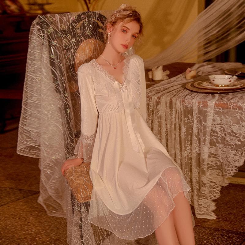 Pajamas for Women Autumn Velvet Lace Stitching Comfortable Pajamas for Women Bow Solid Color Sexy Pajamas for Women L