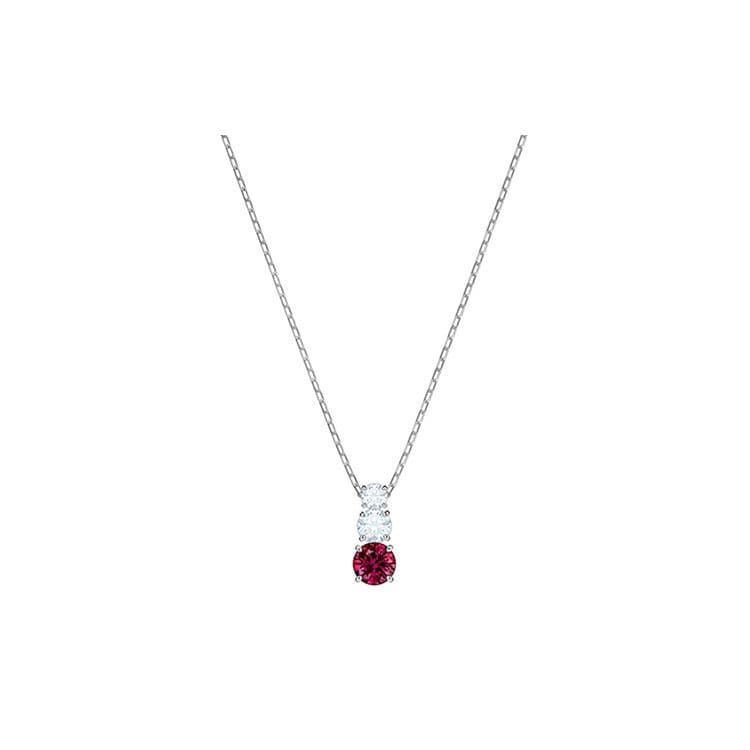 Swarovski Eternal Love Three Crystal Necklace Women necklace Red 5447060 Box (Random Color)