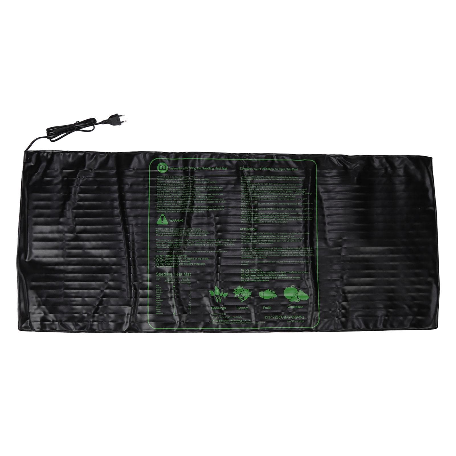 Waterproof Seedling Heating Mat Professional Flexible Plant Seed Germination Heating Pad for Garden