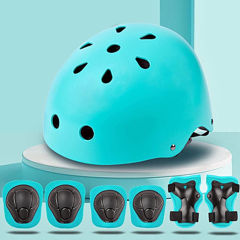 Child helmet protective suit knee elbow pads 2 3 4 5 6 7 8 9 10 11 12 years Girl boy Suitable roller skating skateboards protection equipment set 10-30kg