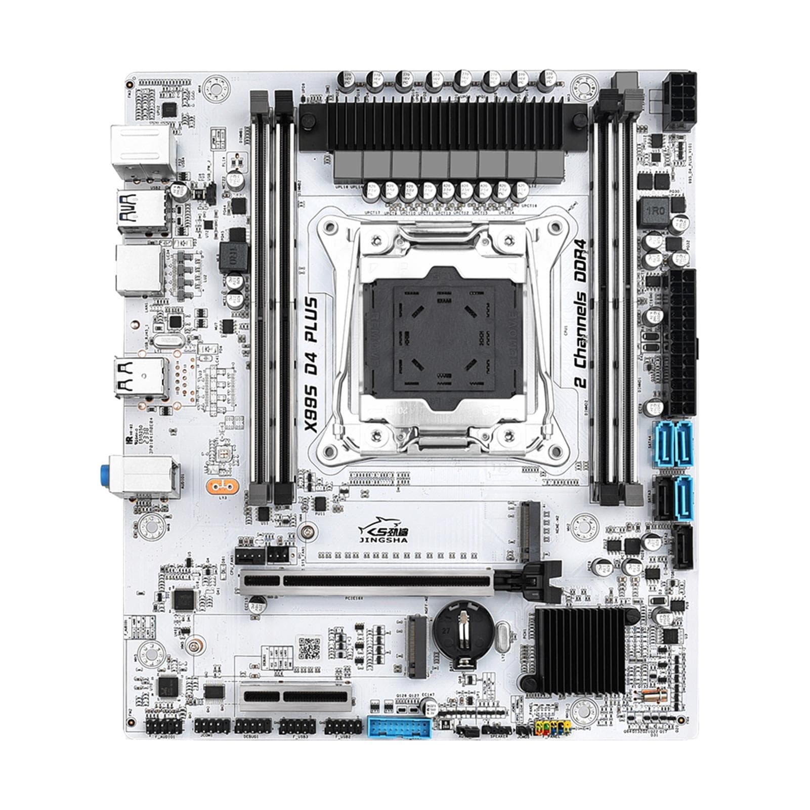 JINGSHA LGA 2011-3 V3V4 Intel Xeon Desktop MATX Motherboard PCI-E 3.0 X16 Home Office Gaming white