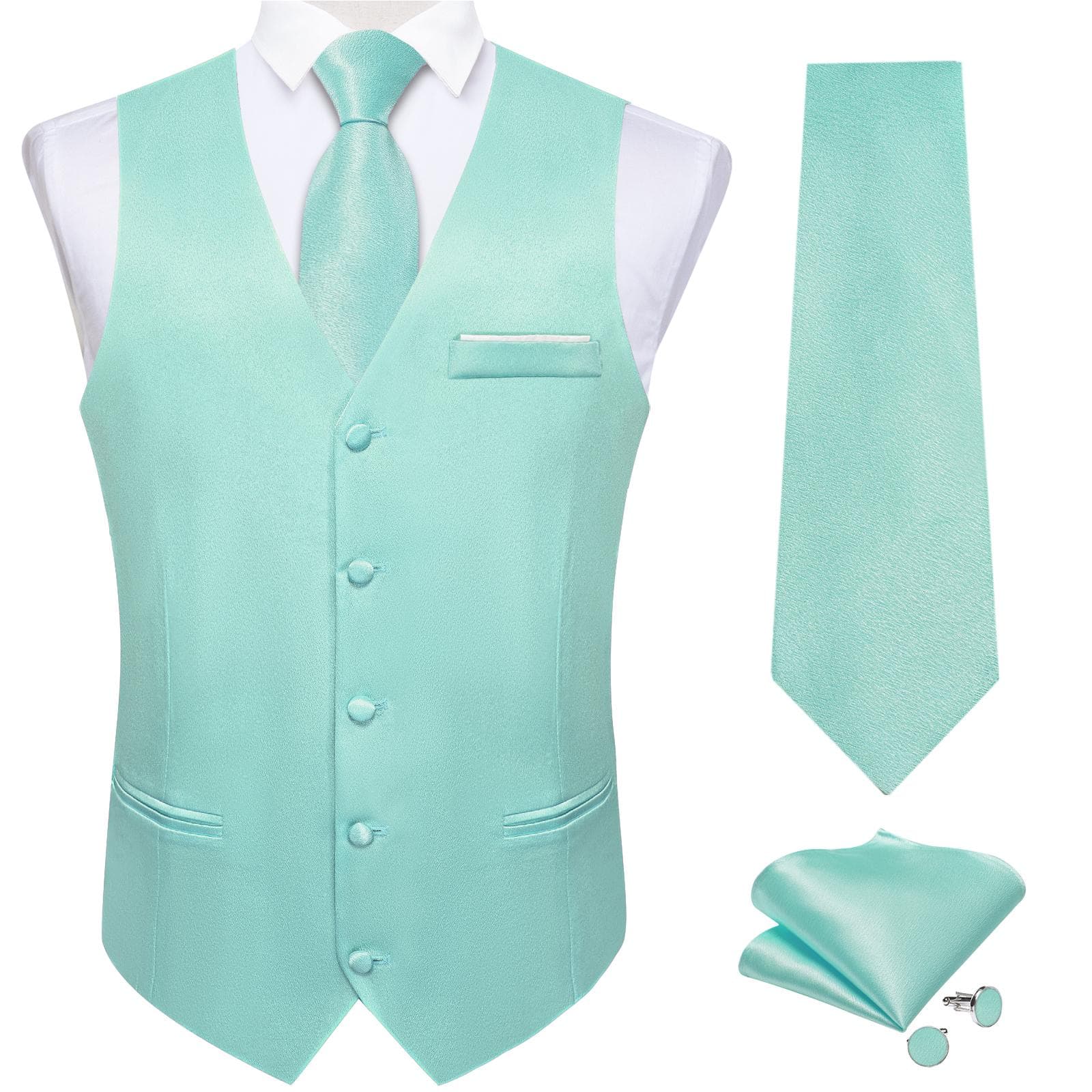 Mens Waistcoats Vest Set Red Blue Black Purple Paisley Waistcoat Dress Wedding S